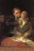 Francisco Goya Self-Portrait with Dr Arrieta oil